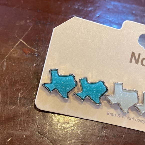 NWT Texas Shaped Stud Earrings - Picture 3 of 7